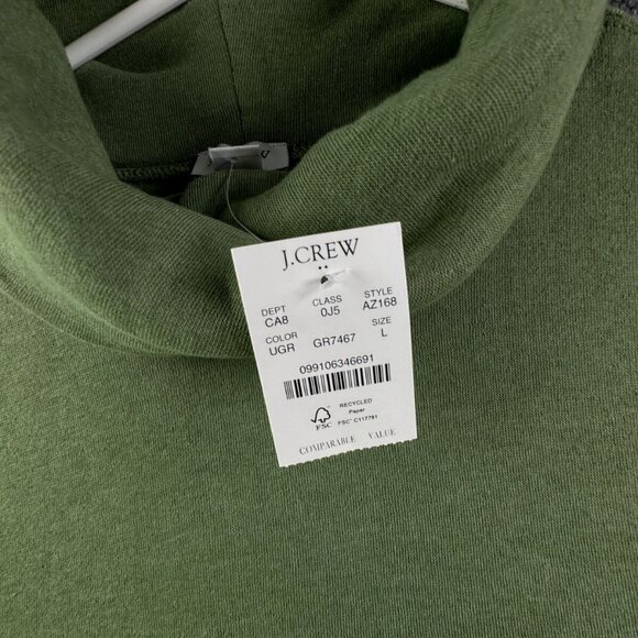 NWT J. Crew Baggy Turtleneck Sweater Fleece Lightweight Long Sleeve Pullover - Picture 6 of 13